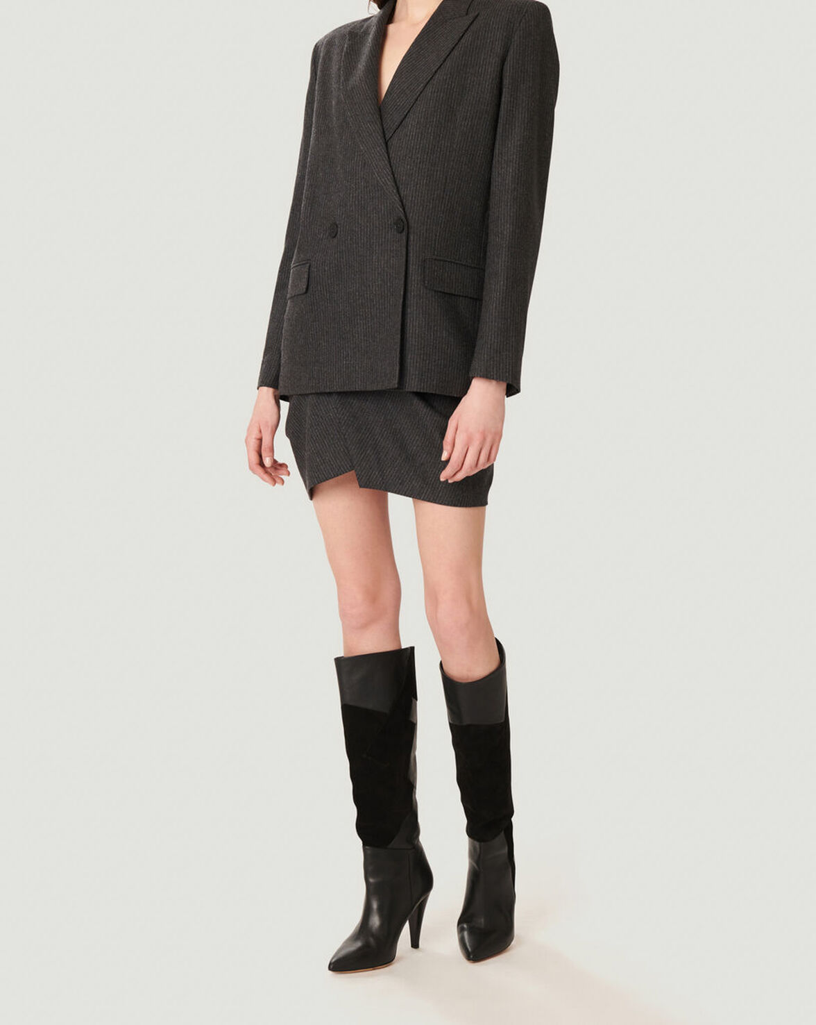 LUMMA DOUBLE BREASTED PINSTRIPE BLAZER image number null